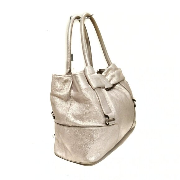 Auth Salvatore Ferragamo Vara - Light Pink Leather Tote Bag - Picture 8 of 10